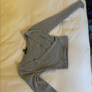 forever 21 Gray Long Sleeve cropped